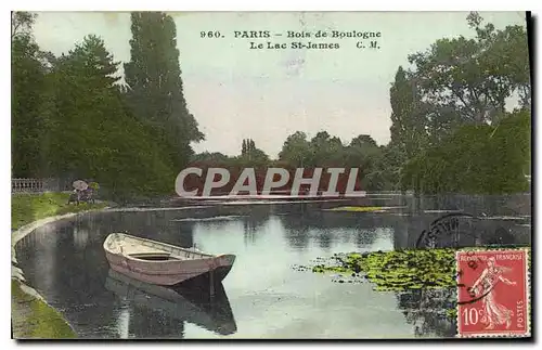 Ansichtskarte AK Paris Bois de Boulogne Le Lac St James