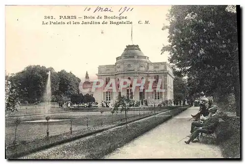 Ansichtskarte AK Paris Bois de Boulogne Le Palais et les Jardins de Bagatelle