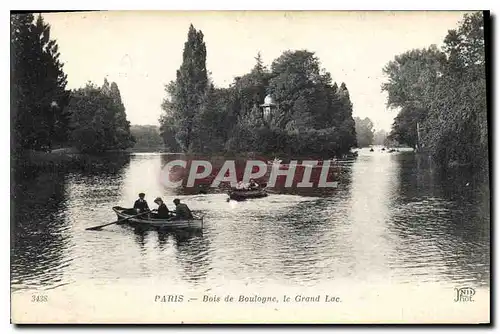 Ansichtskarte AK Paris Bois de Boulogne le Grand Lac