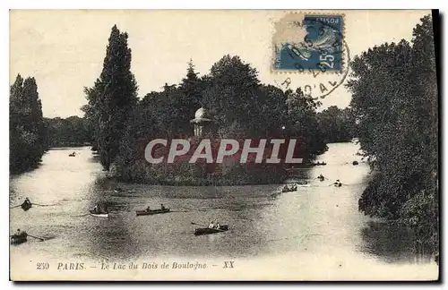 Cartes postales Paris Le Lac du Bois de Boulogne