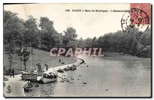Cartes postales Paris Bois de Boulogne L'Embarcadere