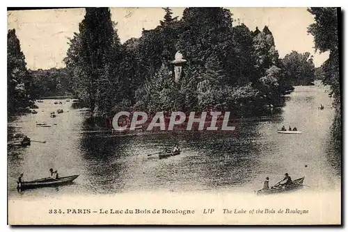 Cartes postales Paris Le Lac du Bois de Boulogne