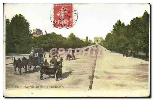 Cartes postales Paris Avenue du Bois de Boulogne