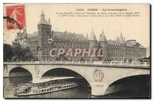 Cartes postales Paris La Conciergerie Bateau