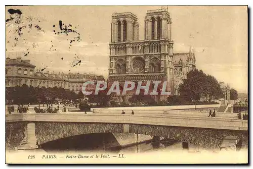 Ansichtskarte AK Paris Notre Dame et le Pont