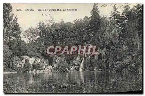 Cartes postales Paris Bois de Boulogne La Cascade