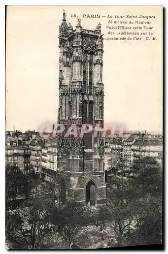 Cartes postales Paris La Tour Saint Jacques