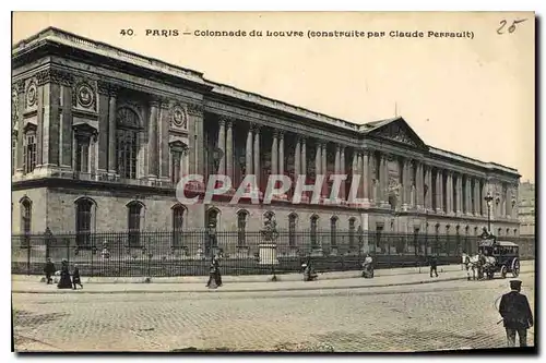 Ansichtskarte AK Paris Colonnade du Louvre construite par Claude Perrault