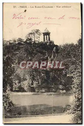 Ansichtskarte AK Paris Les Buttes Chaumont Vue artistique