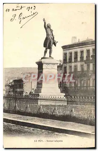 Cartes postales Le Puy Statue Lafayette