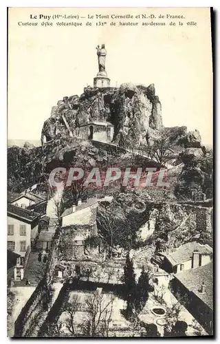 Ansichtskarte AK Le Puy Hte Loire Le Mont Corneille et ND de France