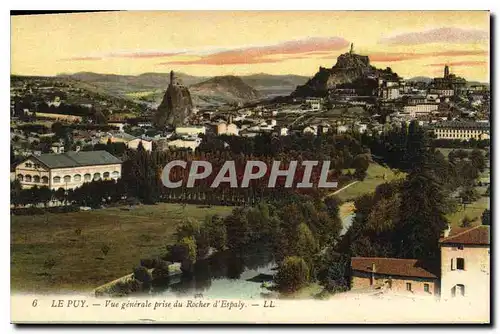 Cartes postales Le Puy Vue generale prise du Rocher d'Espaly