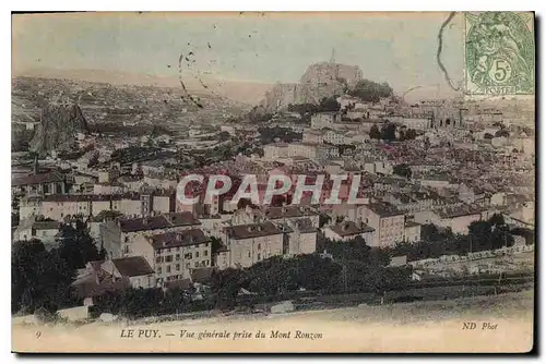 Ansichtskarte AK Le Puy Vue generale prise du Mont Ronzon