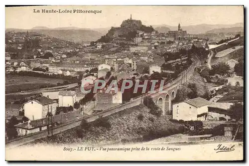 Cartes postales Le Puy Vue panoramique prise de la route de Saugues