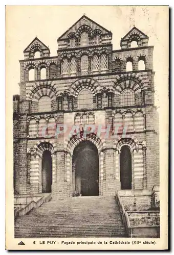 Ansichtskarte AK Le Puy Facade principale de la Cathedrale