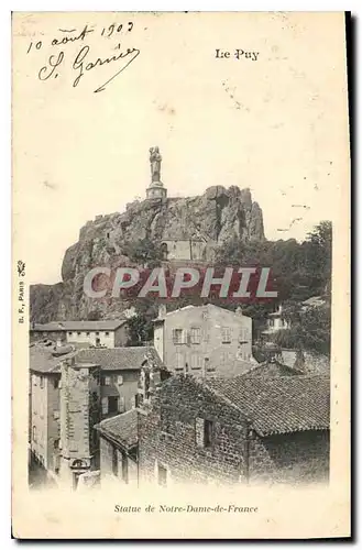 Cartes postales Le Puy Statue de Notre Dame de France