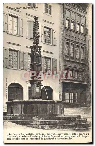 Cartes postales Le Puy La Fontaine gothique des Tables