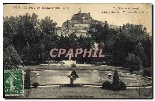 Ansichtskarte AK Le Puy en Velay Hte Loire Le Fer a Cheval Vue prise du Musee Crozatier