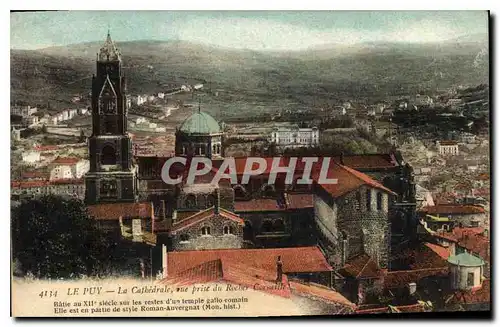 Ansichtskarte AK Le Puy La Cathedrale vue prise du Rocher Corneille