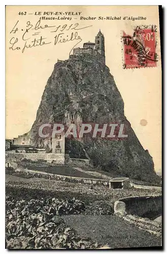 Cartes postales Le Puy en Velay Haute Loire Rocher St Michel d'Aiguilhe