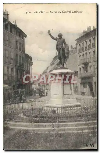 Cartes postales Le Puy Statue du General Lafayette