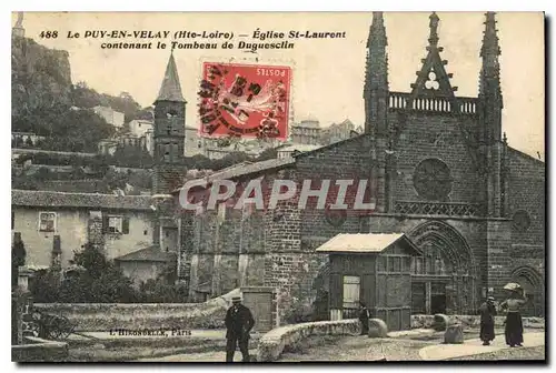 Ansichtskarte AK Le Puy en Velay Hte Loire Eglise St Laurent contenant le Tombeau de Duguesclin