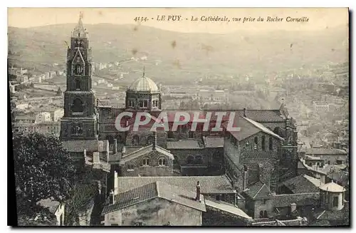 Ansichtskarte AK Le Puy La Cathedrale vue prise du Rocher Corneille