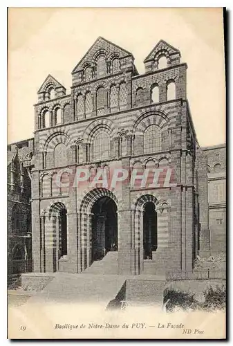 Cartes postales Basilique de Notre Dame du Puy La Facade