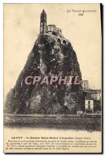 Ansichtskarte AK Le Puy Le Rocher Saint Michel d'Aiguilhe Aspect Ouest