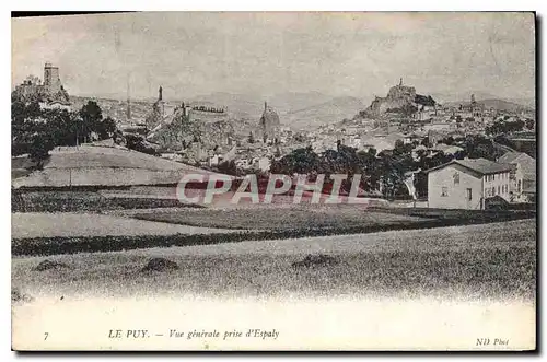 Cartes postales Le Puy Vue generale prise d'Espaly