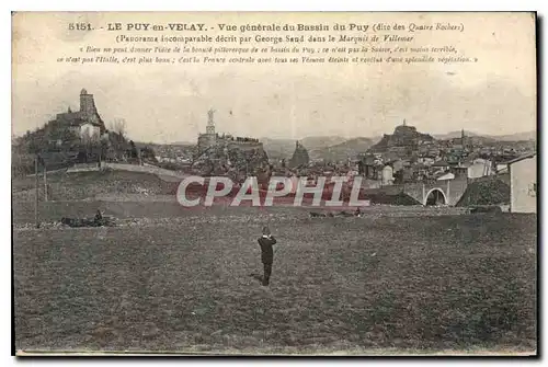 Cartes postales Le Puy en Velay Vue generale du Bassin du Puy