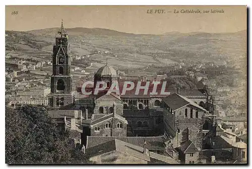 Cartes postales Le Puy La Cathedrale vue laterale