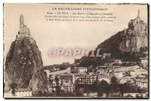 Cartes postales Le Puy Les Roches d'Aiguilhe et Corneille