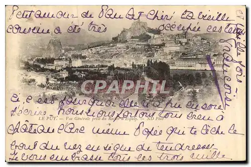 Cartes postales Le Puy Vue Generale prise du Rocher d'Espaly