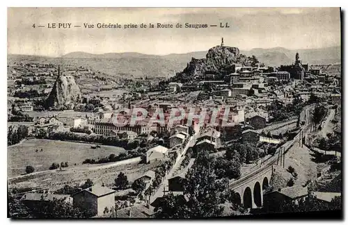 Cartes postales Le Puy Vue Generale prise de la Route de Saugues