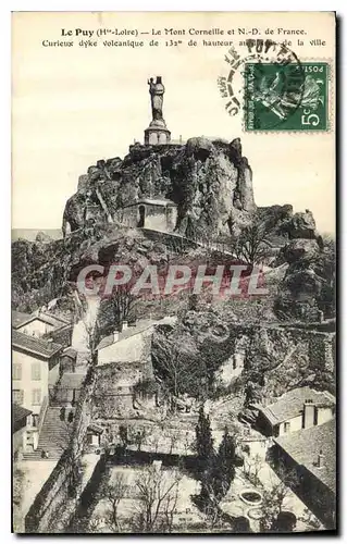 Cartes postales Le Puy Hte Loire Le Mont Corneille et ND de France