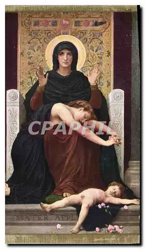 Cartes postales Bouguereau Vierge consolatrice