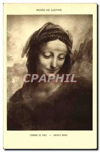 Cartes postales Musee du Louvre Leonard de Vinci Sainte Anne