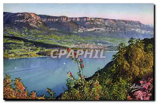 Cartes postales Le Lac du Bourget Aix les Bains le Mont Revard et le Nivolet