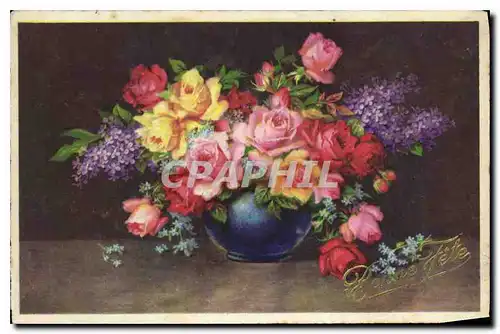 Cartes postales Bonne Fete Fleurs