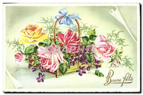 Cartes postales Bonne Fete Fleurs