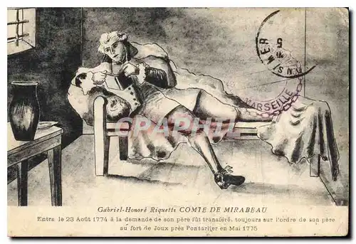 Cartes postales Gabriel Honore Riquetts Comie de Mirabeau