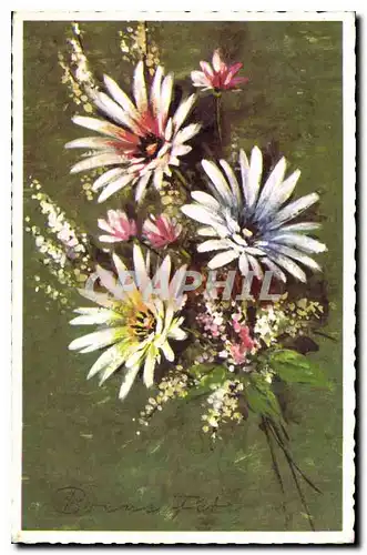 Ansichtskarte AK Bonne Fete fleurs