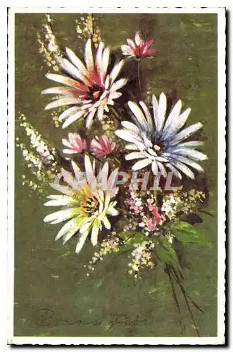 Cartes postales Bonne Fete fleurs