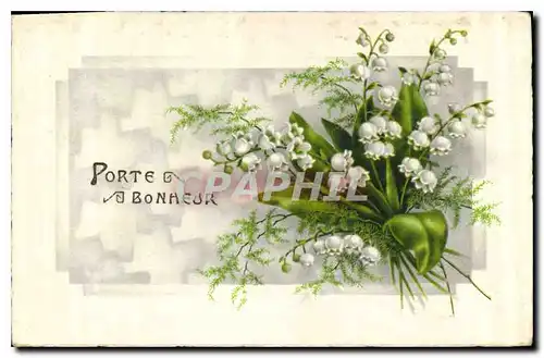 Cartes postales Porte Bonheur fleurs