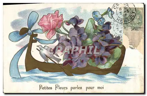 Ansichtskarte AK Petite Fleurs parlez pour moi Bateau