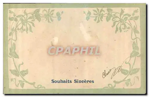 Cartes postales Souhaits Sinceres