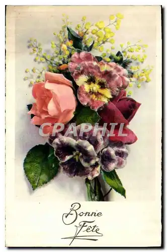 Cartes postales Bonne Fete Fleurs