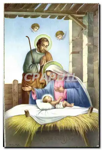 Cartes postales Christ Vierge
