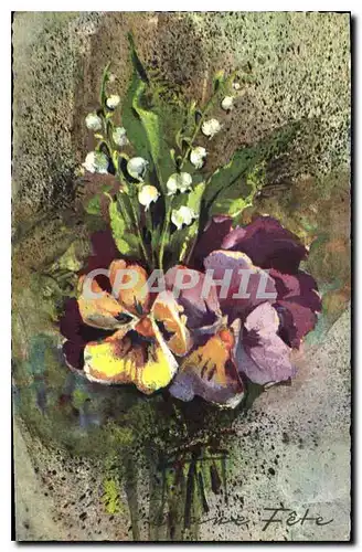 Cartes postales Bonne Fete fleurs